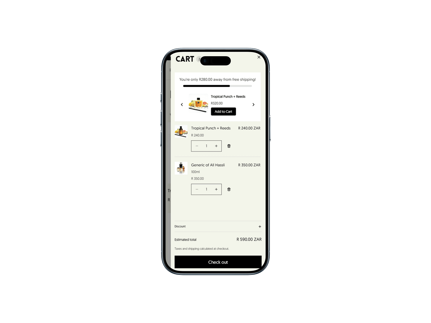 Elite phone mockup