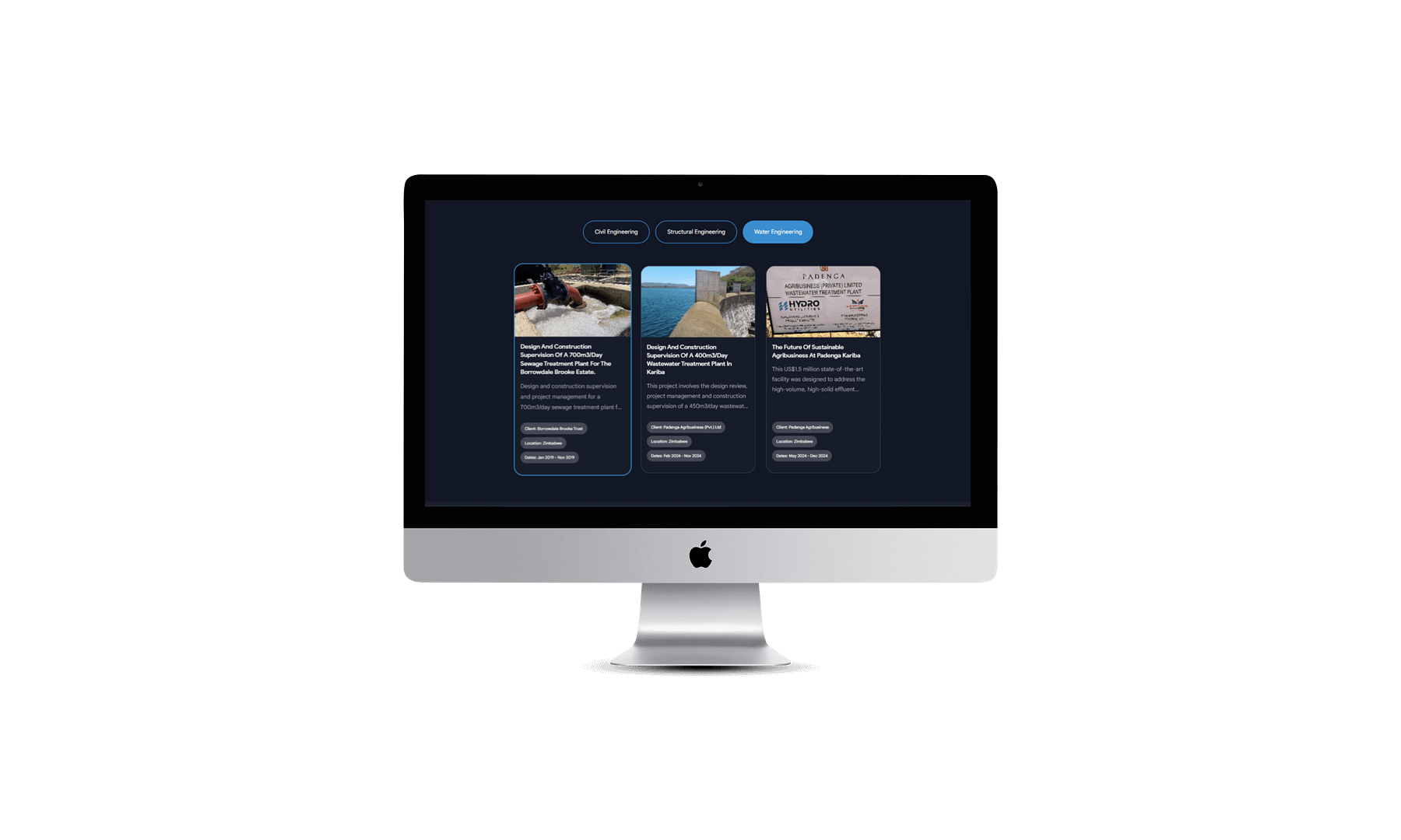 Hydro imac mockup